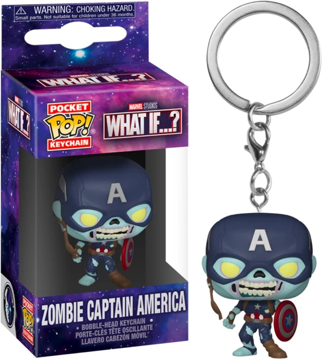 Funko Pocket POP Keychain Marvel What If Zombie Captain America